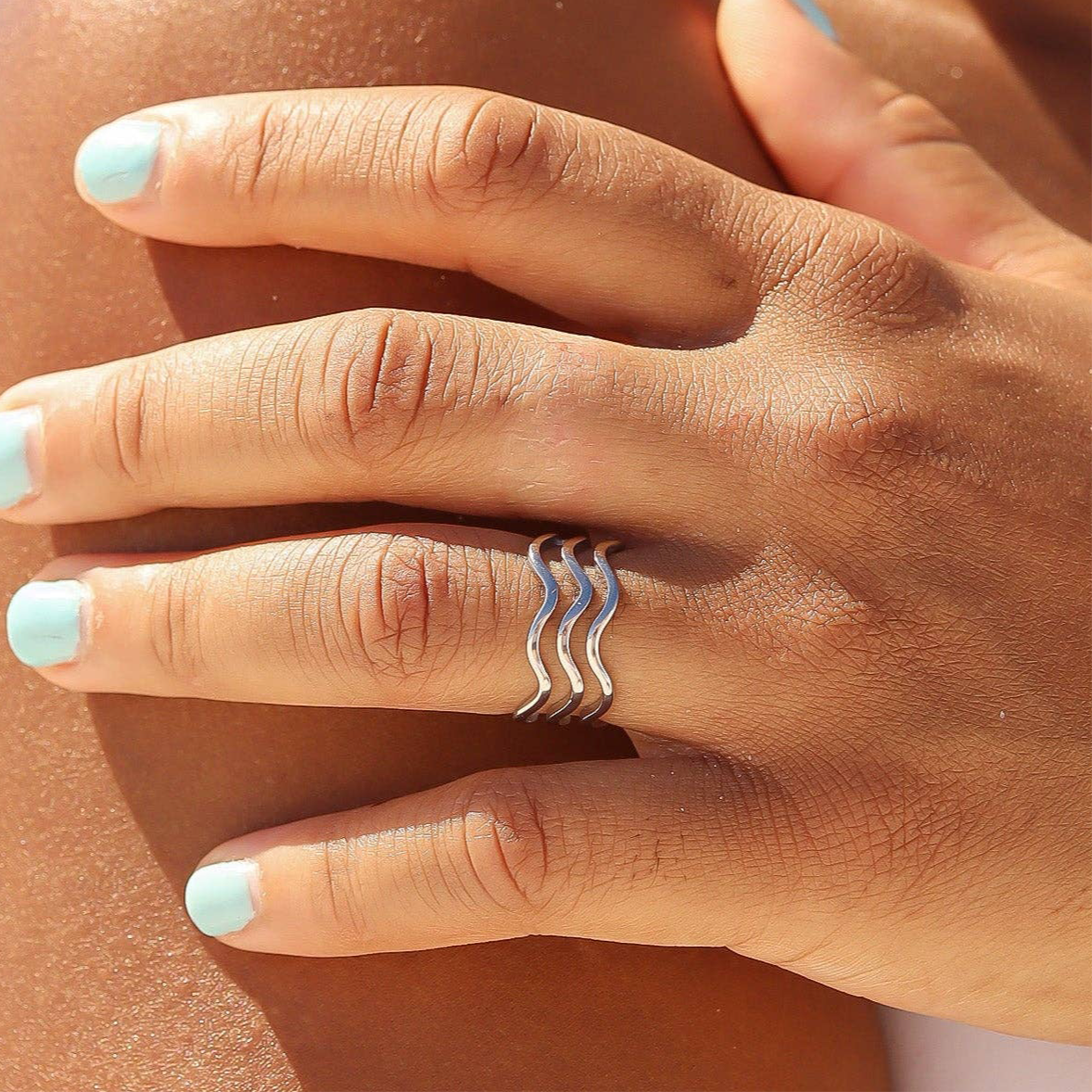 Triple Wave Ring - Silver
