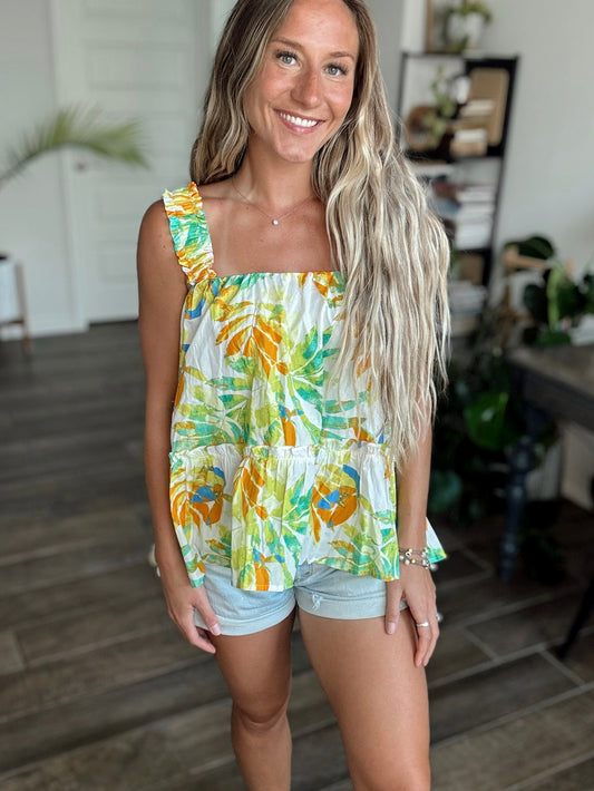 Tropical Babydoll Tank