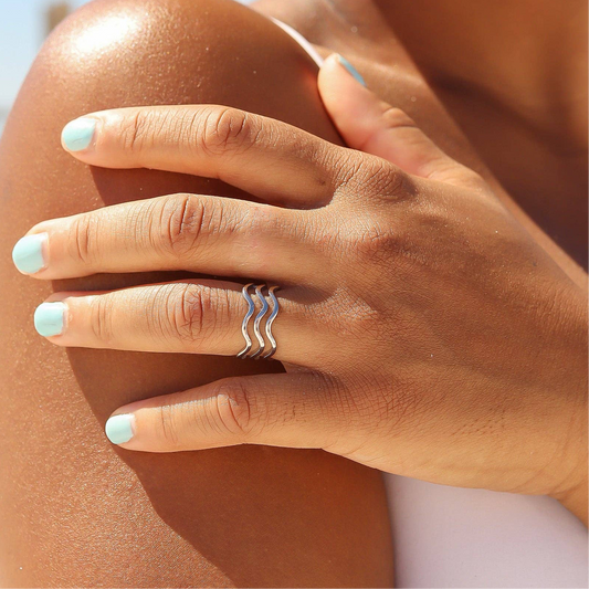 Triple Wave Ring - Silver
