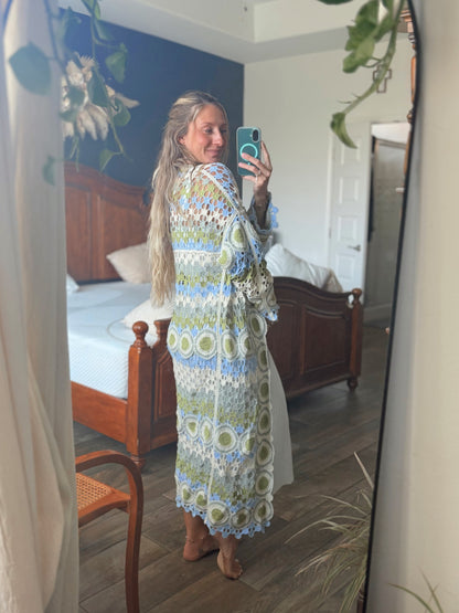 Sage Crochet Cardigan