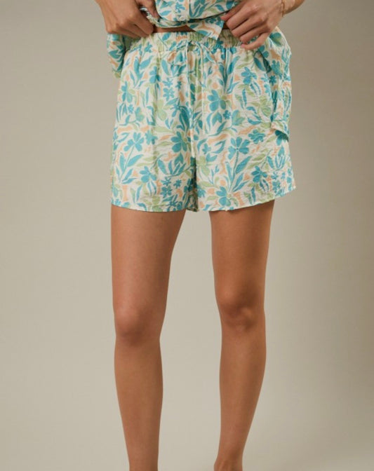 Pastel Retro Floral Shorts