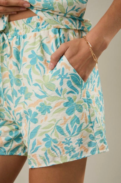 Coral Sands Floral Shorts