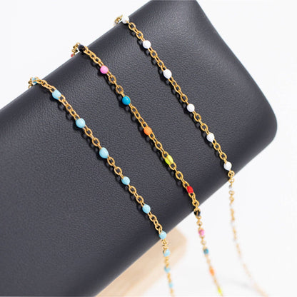 Silver + Turquoise Confetti Bracelet