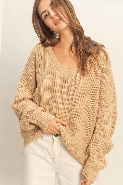 Cappuccino Slouchy Sweater