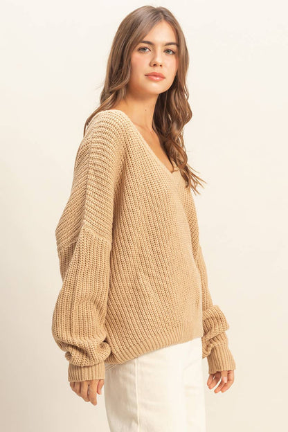 Cappuccino Slouchy Sweater