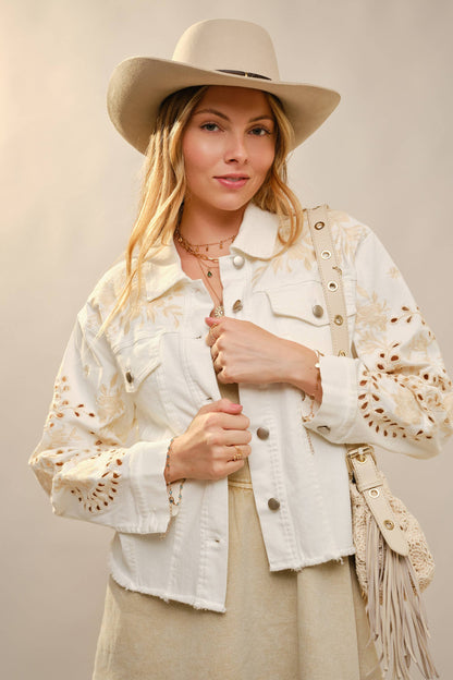 Embroidered Denim Jacket