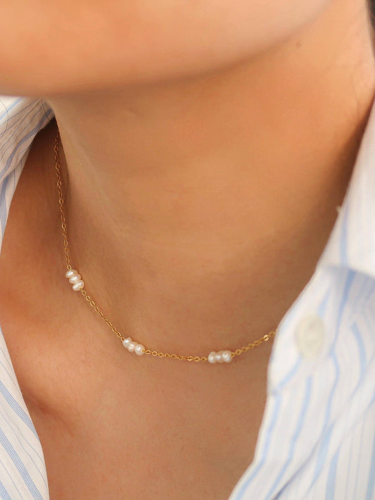 Leilani Petite Multi Pearl Necklace