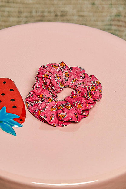 Floral-Print Scrunchie