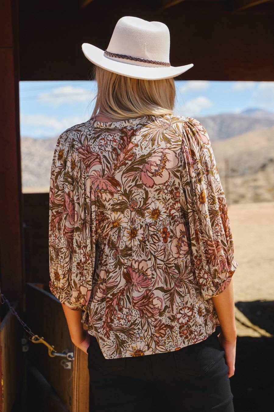 Bohemian Floral Blouse