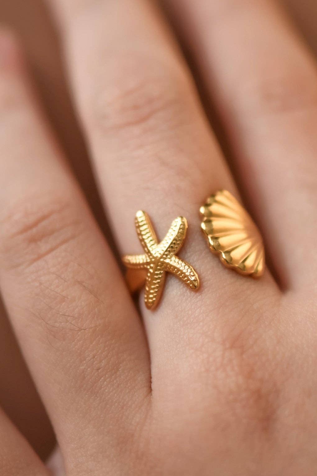 Gold Ocean Treasures Ring